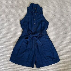 Banana Republic Linen cotton Denim Romper size 10